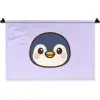 Pinguïn - Paars - Schattig Wandkleed katoen klein -zz3d