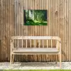 Natuur - Bomen - Bos - Groen - Zon - Gras - Planten Tuinposter op houten frame 2 cm dik klein -sfeer4