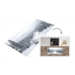 Rivier - Bevroren - Landschap - Winter Keukenloper - keukenmat middel -3d