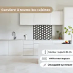 Zwart - Wit - Geometrisch - Patroon keuken achterwand 2 middel 865 -sfeer4_FR