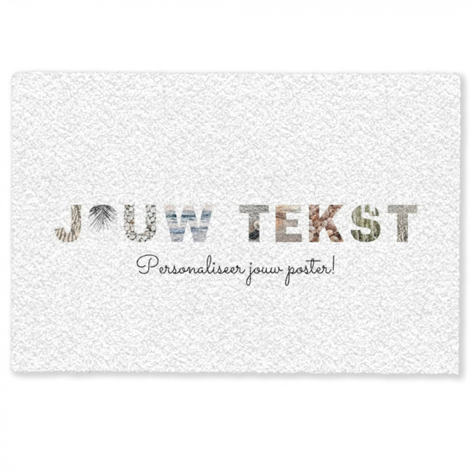 Jouw Tekst - Lettercollage Deurmat klein -zkaufland3d