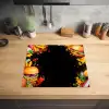 Fastfood - Graffiti - Hamburger - Eten - Modern Inductie beschermer vinyl 3mm middel -sfeer5