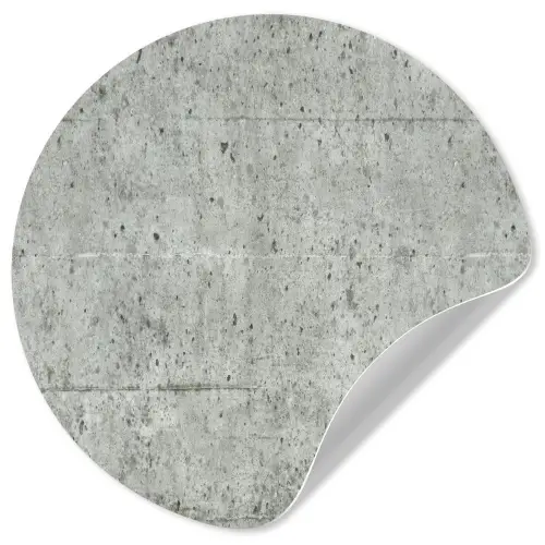 Grijs - Muur - Poriën Wandcirkel behangsticker klein 186 -3d