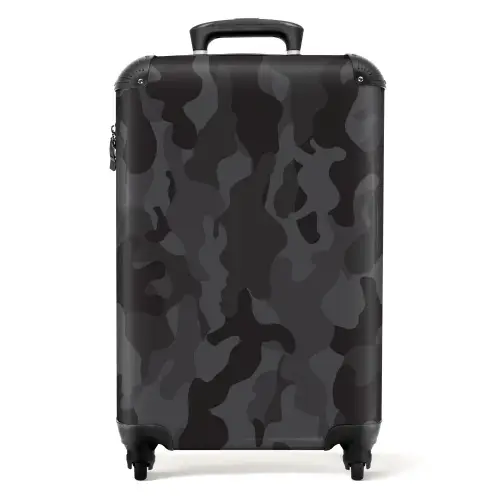 Groene camouflage print NBS - Handbagage koffer - Unisex middel -productfoto_recht