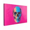 Neon - Blauw - Pop-art - Schedel canvas 2cm klein -z3d