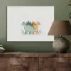 Planten - Sterren - Dinosaurussen - Oranje PET vilt klein -sfeer2