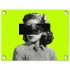 Vrouw - Sterrenhemel - Groen tuinposter los doek klein -3d