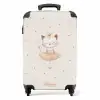 Ballerina kitten in beige kleuren NBS - Handbagage koffer - Volwassenen Unisex middel -productfoto_recht