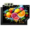 Fruit - Graffiti - Kleurrijk - Sinaasappel - Aardbei - Abstract Inductie beschemer met haakjes klein -3d