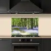 Bos - Pad - Bloemen - Paars - Groen - Natuur keuken achterwand spatscherm klein -sfeer1