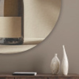 Champagne - Beige - Schaduw - Bubbels Akoestische PET Vilt - Rond klein -sfeer5_closeup