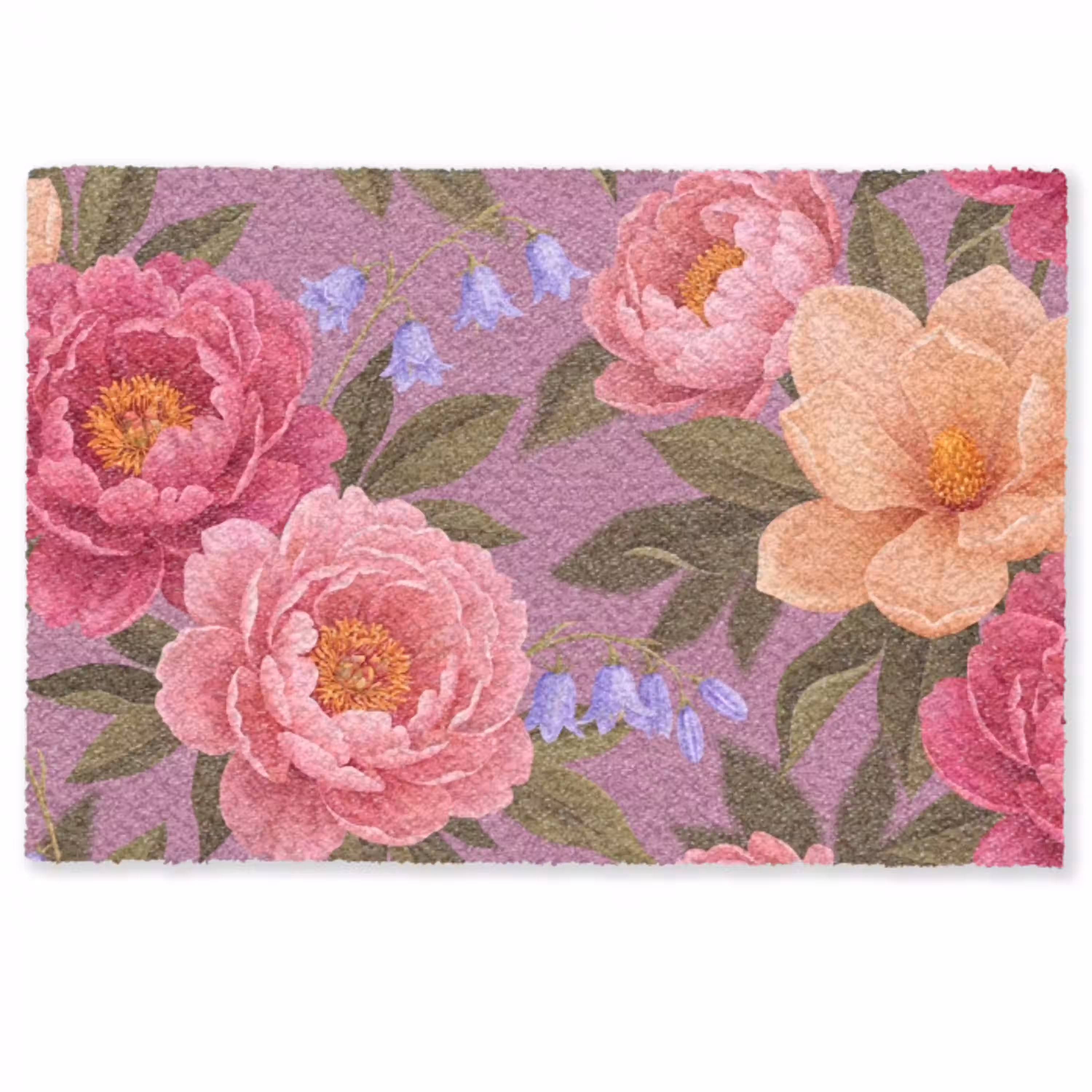 Bloemen - Patroon - Illustratie - Roze Deurmat klein -zkaufland3d