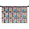 Parelmoerig - Bakstenen - Muur Wandkleed katoen klein 269 -zz3d