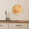 Peach - Eten - Taart - Oranje KitchenYeah - Keuken - Wandcirkel Forex klein -sfeer3