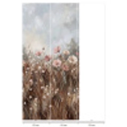 Bloemen - Botanisch - Schilderij - Pastel - Rustiek Behang Vlies klein -USP_banen