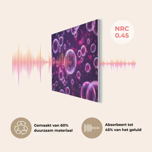 Paars - Bubbels - Schuim PET vilt klein -USP_NL