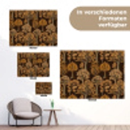 Bomen - Patroon - Bruin tuinposter los doek klein 239 -Xsfeer9_DE