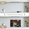 Stilleven met bloemen in een glazen vaas - Schilderij van Jan Davidsz. de Heem keuken achterwand spatscherm klein -voor_na_NL