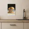 Delftsblauw - Goud - Burger KitchenYeah - Keuken - Canvas klein -sfeer2