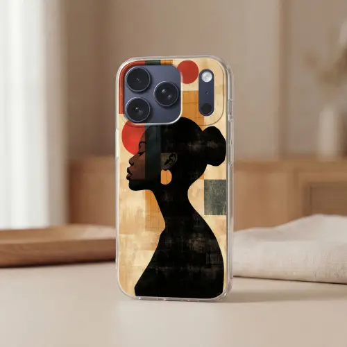 Zijaanzicht - Vrouw - Vormen Telefoonhoesje iPhone 17 Pro klein -sfeer2