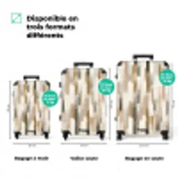 Abstract - Patroon - Kwaststreken NBS - Handbagage koffer - Volwassenen Unisex middel zzzzzzVergelijking_3FR