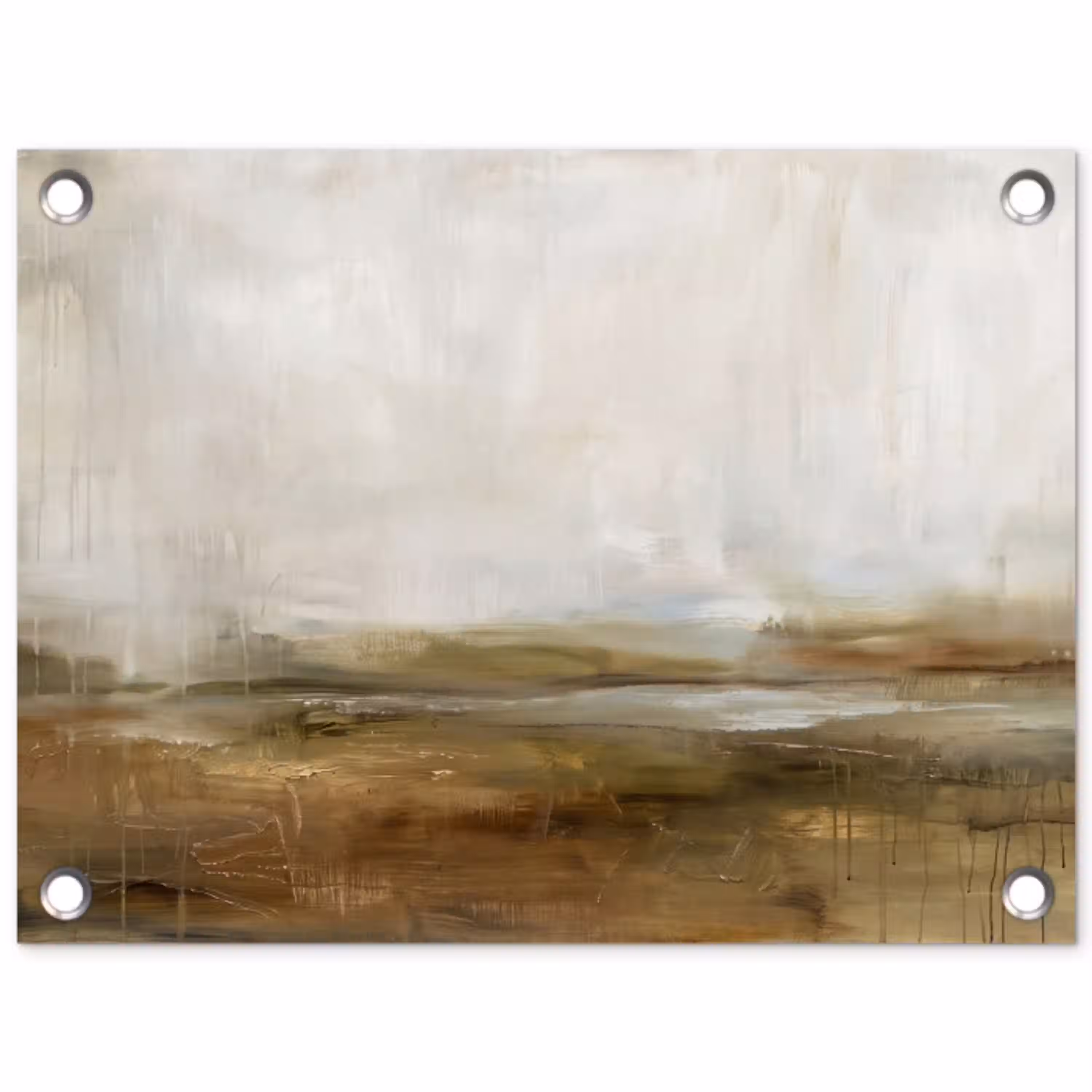 Abstract - Landschap - Natuur - Beige - Bruin tuinposter los doek klein -3d