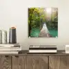 Jungle - Water - Brug - Natuur - Planten plexiglas 5mm klein -sfeer1