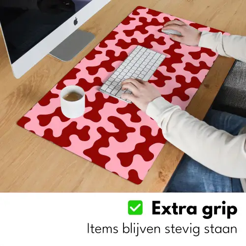 Modern - Abstract - Rood Muismat XXL klein 681 -sfeer3