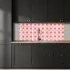 Zon - Patroon - Roze keuken achterwand 2 middel 871 -sfeer1