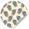 Retro - Disco - Bloemen - Discobal Wandcirkel behangsticker klein 186 -3d