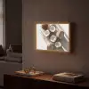 Kokosnoten - Bruin - Shaduw Light Box met batterij (Wandlamp) middel -sfeer1