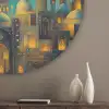 Islamitisch - Moskee - Ramadan - Islam Akoestische PET Vilt - Rond klein -sfeer5_closeup