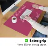 eat me out don't stress me out - Roze - Minimalistisch Muismat XXL klein -sfeer3