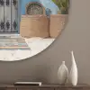 Deur - Manden - Planten Akoestische PET Vilt - Rond klein -sfeer5_closeup
