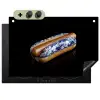 Hotdog - Porselein - Delfts blauw - Eten Inductie beschemer met haakjes klein -3d