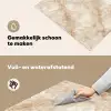 Kristalstructuur - Bruin - Marmer Inductie beschemer met haakjes klein 777 -ky-schoon-nl