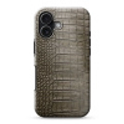 Krokodillenleer - Structuur - Groen Toughcase MagSafe Apple iPhone 17 klein -3d