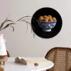 Delfts blauw - Bitterballen - Holland - Schaal Wandcirkel kunststof plaat 5mm dik klein -sfeer4