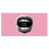Mond - BLAH BLAH - Roze Muismat XXL klein -3d_leeg