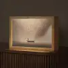 Bootje - Blaadjes - Goud - Water Light Box met kabel (Tafellamp) klein -z3d_website