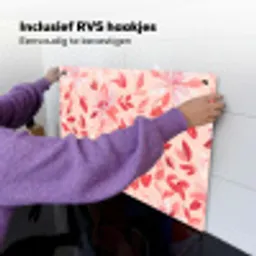Botanisch - Bloemen - Rood Inductie beschemer met haakjes klein 777 -ky-ophangen-nl