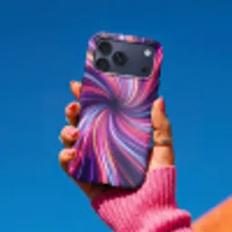 Abstract - Swirl - Futuristic - Neon Toughcase MagSafe Apple iPhone 17 Pro Max klein -Sfeer1V