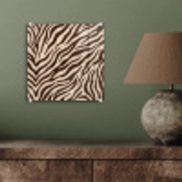 Zebra - Strepen - Bruin plexiglas 5mm klein -sfeer3
