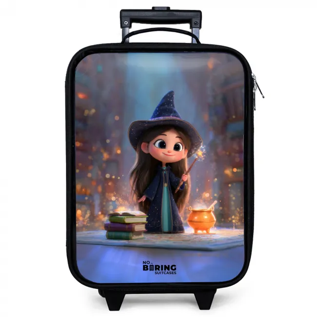 Kleine tovernares in bibliotheek Kinderkoffer - Zwart klein -zzz_website3d