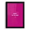 Focus - Smiley - Roze fotolijst zwart zonder passe partout klein -3d