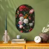 Stilleven met bloemen in een glazen vaas - Schilderij van Jan Davidsz. de Heem Wandcirkel Ovaal Forex klein -sfeer2