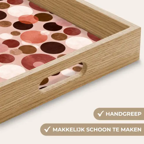 Cirkels - Modern - Kleurrijk Dienblad Rechthoek middel 911 -USP_HandgreepNL