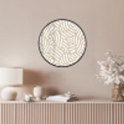 Abstract - Modern - Beige Fotolijst rond zonder passe partout klein 856 -sfeer3