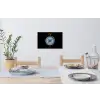 Kompas - Delfts blauw - Zwart Muursticker klein -eettafel