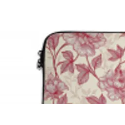 Pioenrozen - Modern -  Rood laptophoes neopreen klein 279 -detail